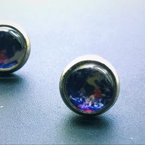 Global Earth World earrings